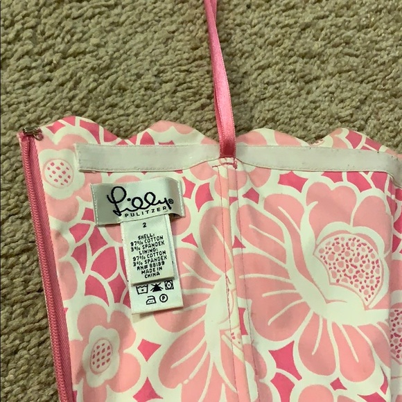 Lilly Pulitzer size 2 strapless dress - Picture 5 of 5